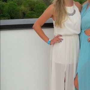 White maxi romper